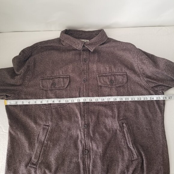 Grayers Cold Weather Mens XXL Brown Cotton Long Sleeve Button Up Shirt Jacket - Picture 13 of 16